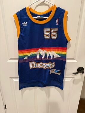 Dikembe Mutombo Denver Nuggets 1991-92 Royal Swingman Player Jersey size small